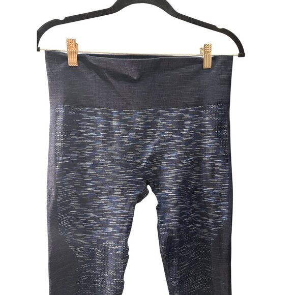 JoyLab High-Waisted Seamless Black/Blue Leggings Polyester Blend Sz M Pre-Owned - Picture 3 of 5
